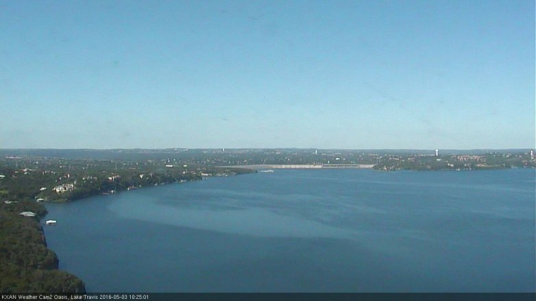 Lake Travis webcam, May 3, 2016 9:55 AM CT