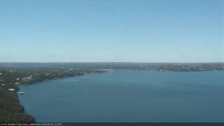 Lake Travis webcam, May 3, 2016 11:40 AM CT