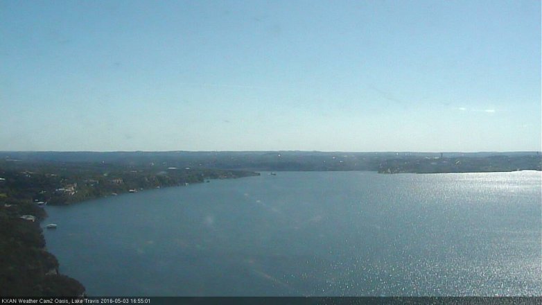 Lake Travis webcam, May 3, 2016 4:15 PM CT