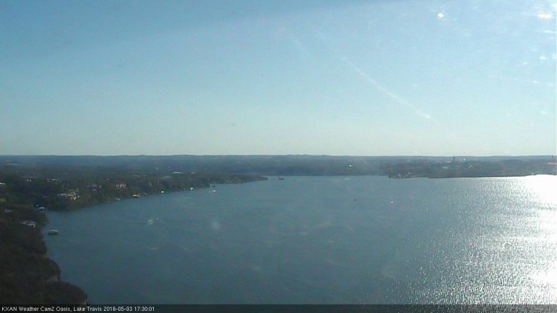Lake Travis webcam, May 3, 2016 4:45 PM CT