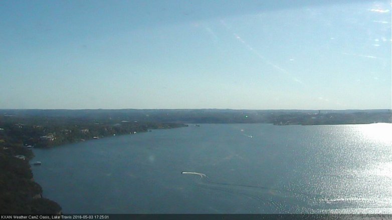 Lake Travis webcam, May 3, 2016 4:55 PM CT
