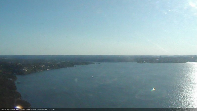 Lake Travis webcam, May 3, 2016 5:25 PM CT