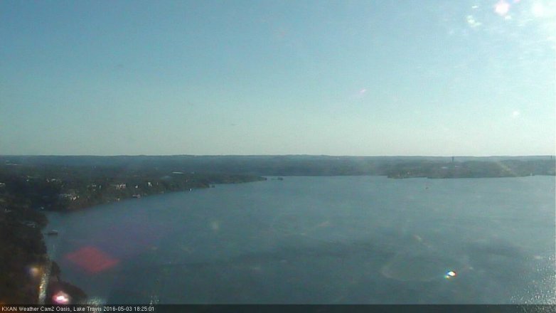 Lake Travis webcam, May 3, 2016 5:45 PM CT