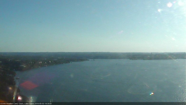 Lake Travis webcam, May 3, 2016 6:00 PM CT