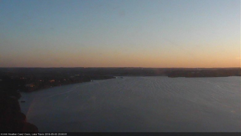 Lake Travis webcam, May 3, 2016 7:10 PM CT