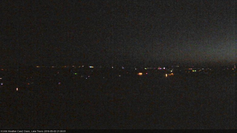 Lake Travis webcam, May 3, 2016 8:20 PM CT