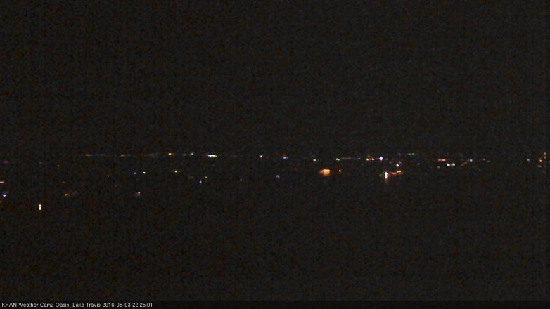 Lake Travis webcam, May 3, 2016 9:35 PM CT