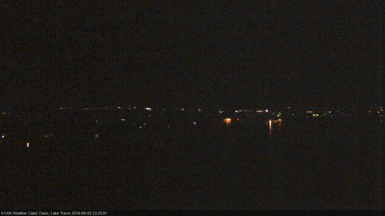 Lake Travis webcam, May 3, 2016 10:50 PM CT