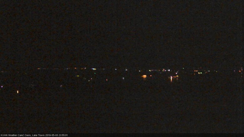 Lake Travis webcam, May 3, 2016 11:10 PM CT