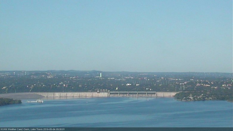 Lake Travis webcam, May 4, 2016 9:00 AM CT