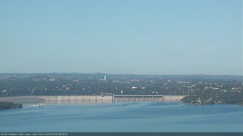 Lake Travis webcam, May 4, 2016 9:05 AM CT