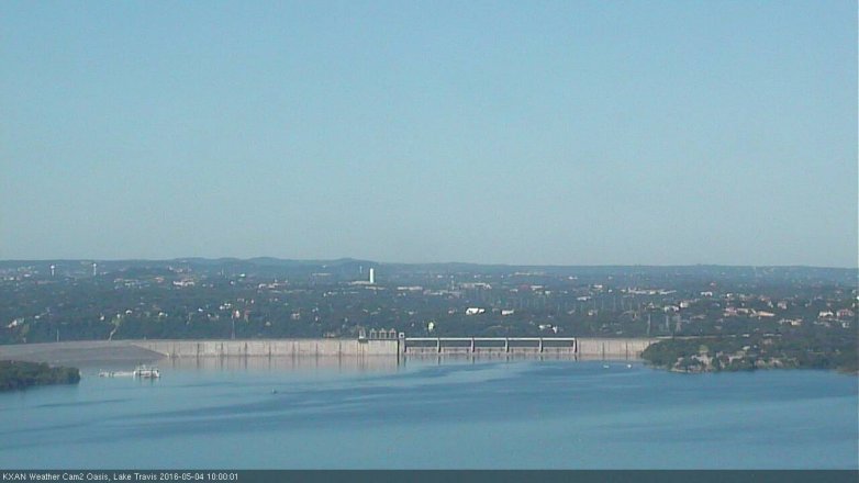 Lake Travis webcam, May 4, 2016 9:35 AM CT