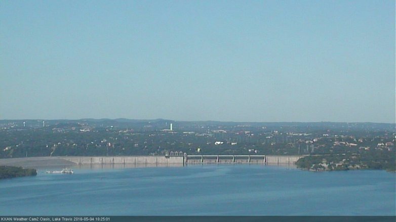 Lake Travis webcam, May 4, 2016 9:45 AM CT