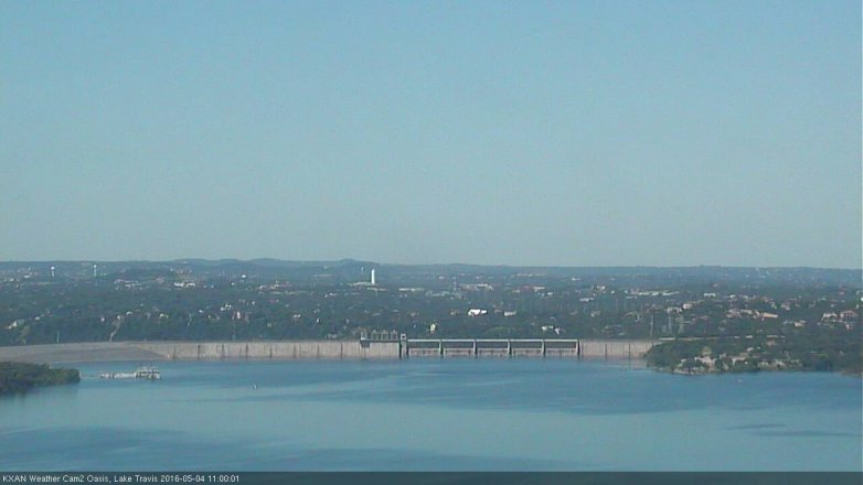 Lake Travis webcam, May 4, 2016 10:15 AM CT