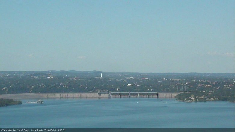 Lake Travis webcam, May 4, 2016 10:45 AM CT