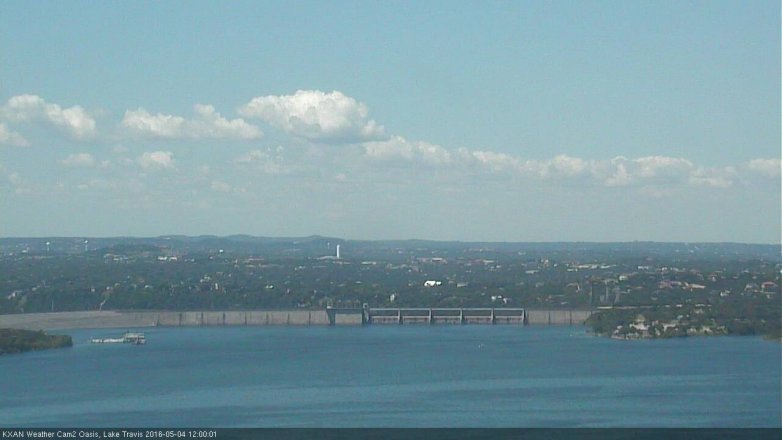 Lake Travis webcam, May 4, 2016 11:20 AM CT