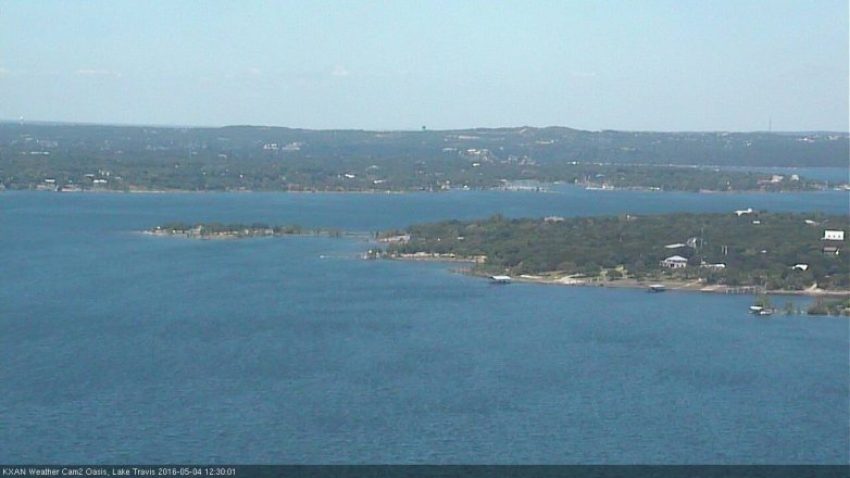 Lake Travis webcam, May 4, 2016 11:45 AM CT