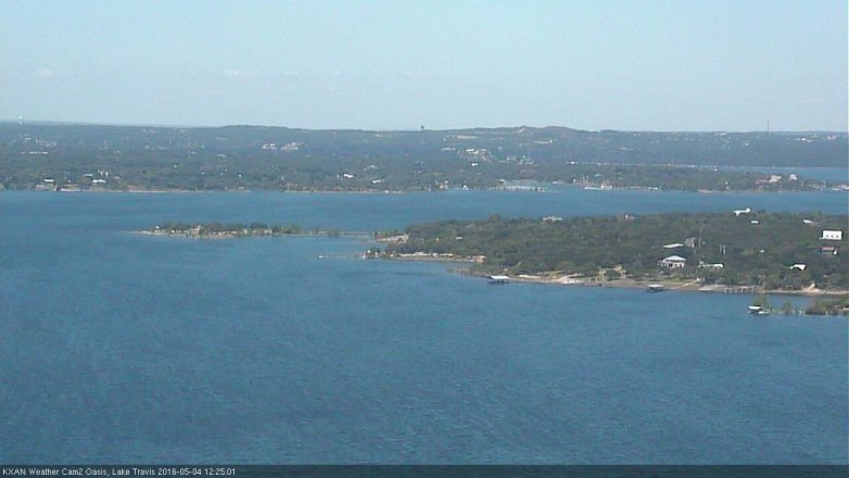 Lake Travis webcam, May 4, 2016 11:55 AM CT
