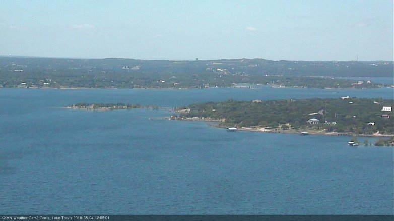 Lake Travis webcam, May 4, 2016 12:30 PM CT