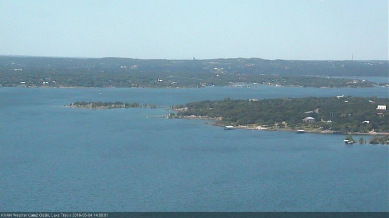 Lake Travis webcam, May 4, 2016 1:15 PM CT