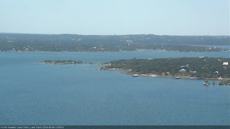 Lake Travis webcam, May 4, 2016 1:25 PM CT