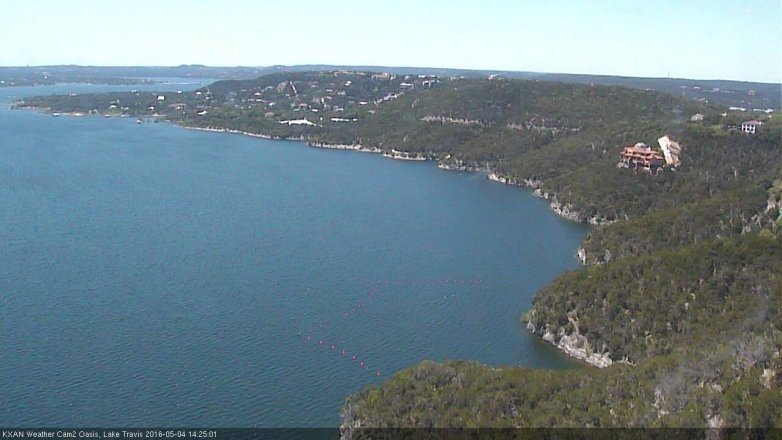 Lake Travis webcam, May 4, 2016 1:35 PM CT