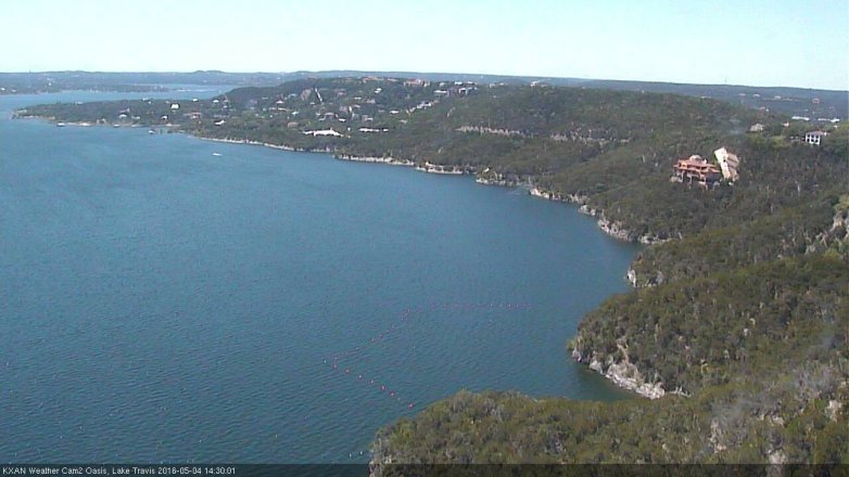 Lake Travis webcam, May 4, 2016 1:40 PM CT