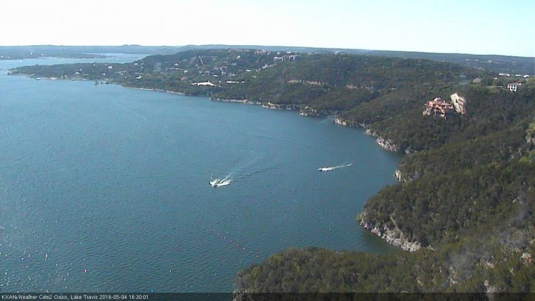 Lake Travis webcam, May 4, 2016 3:45 PM CT