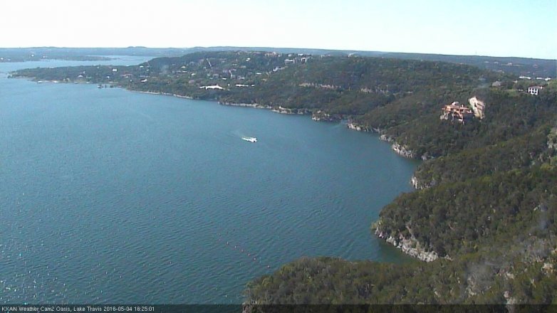 Lake Travis webcam, May 4, 2016 3:55 PM CT