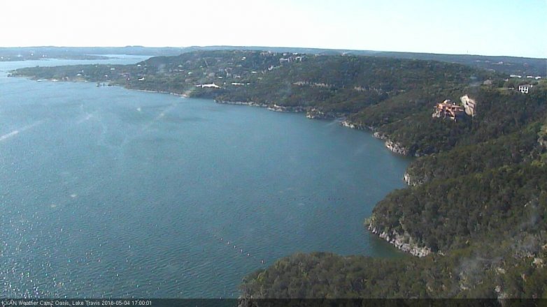 Lake Travis webcam, May 4, 2016 4:05 PM CT