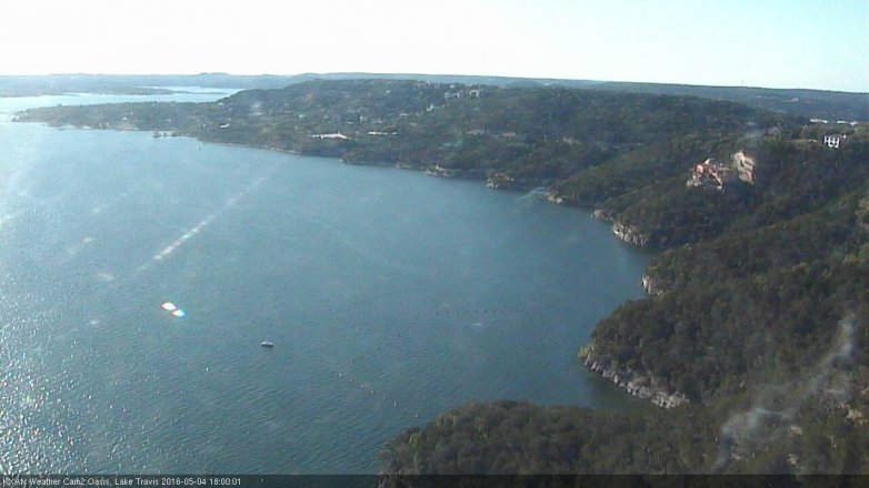 Lake Travis webcam, May 4, 2016 5:30 PM CT