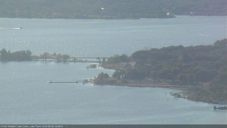 Lake Travis webcam, May 4, 2016 5:40 PM CT