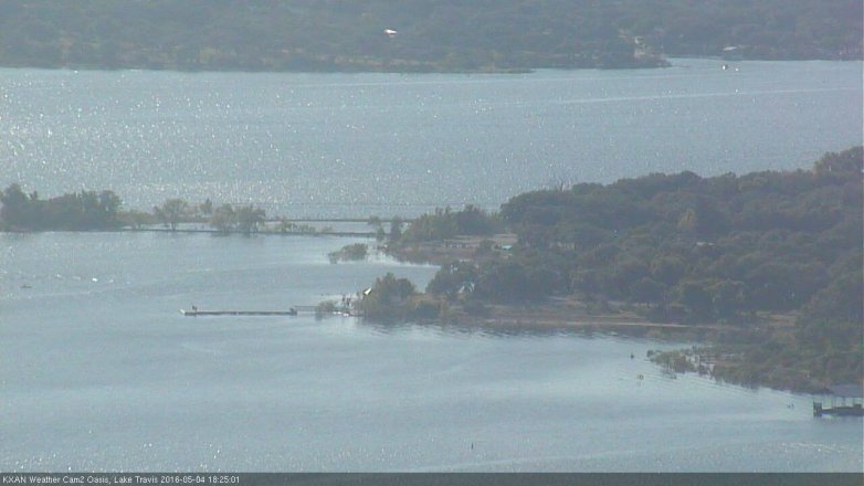 Lake Travis webcam, May 4, 2016 6:00 PM CT