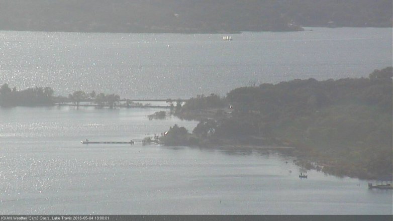Lake Travis webcam, May 4, 2016 6:25 PM CT
