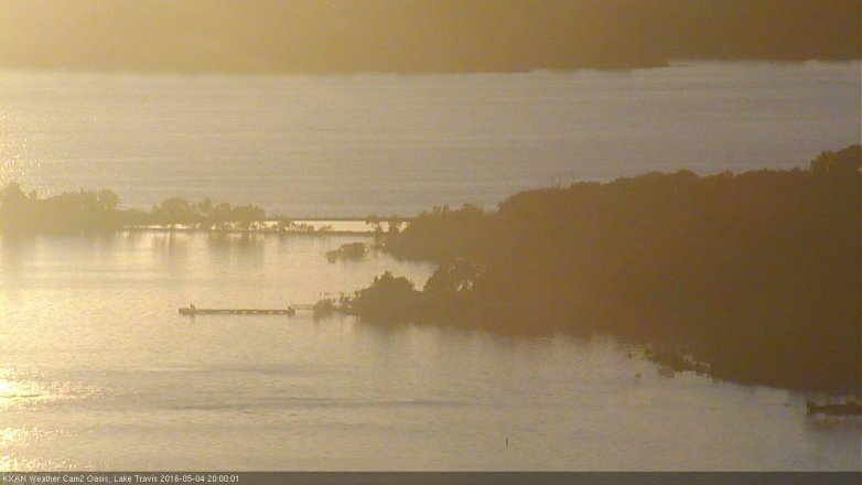 Lake Travis webcam, May 4, 2016 7:20 PM CT