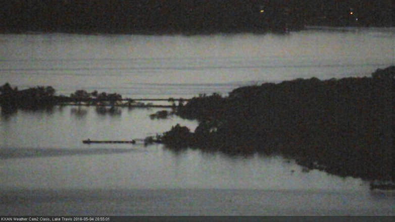Lake Travis webcam, May 4, 2016 8:15 PM CT