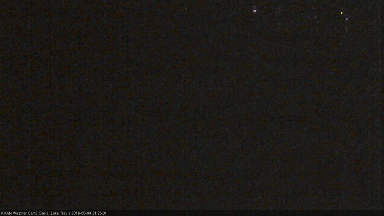 Lake Travis webcam, May 4, 2016 9:00 PM CT