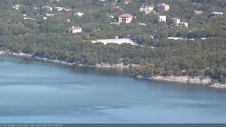 Lake Travis webcam, May 5, 2016 9:00 AM CT