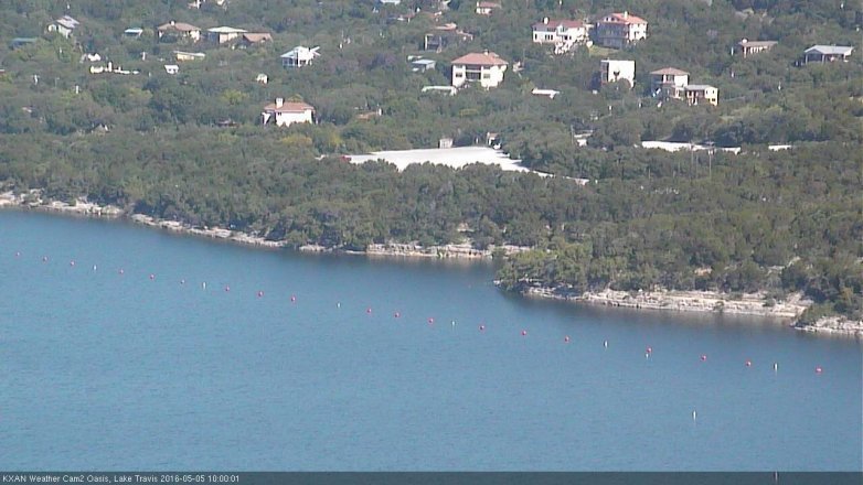 Lake Travis webcam, May 5, 2016 9:20 AM CT