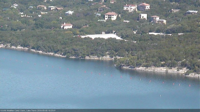 Lake Travis webcam, May 5, 2016 9:45 AM CT