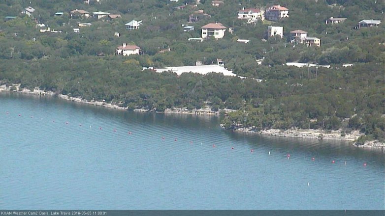 Lake Travis webcam, May 5, 2016 10:10 AM CT
