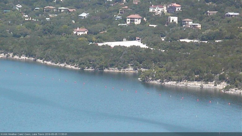 Lake Travis webcam, May 5, 2016 11:10 AM CT