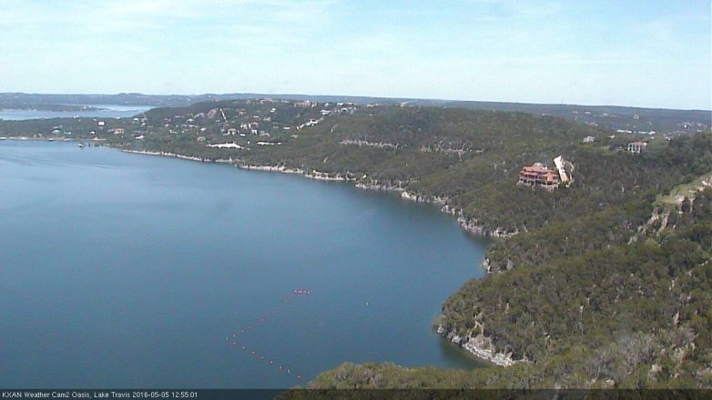 Lake Travis webcam, May 5, 2016 12:30 PM CT