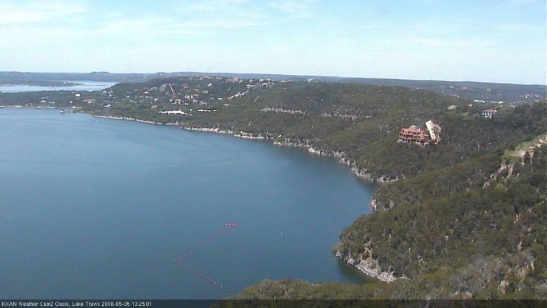 Lake Travis webcam, May 5, 2016 12:55 PM CT