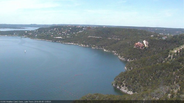 Lake Travis webcam, May 5, 2016 1:10 PM CT