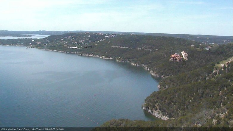 Lake Travis webcam, May 5, 2016 1:45 PM CT