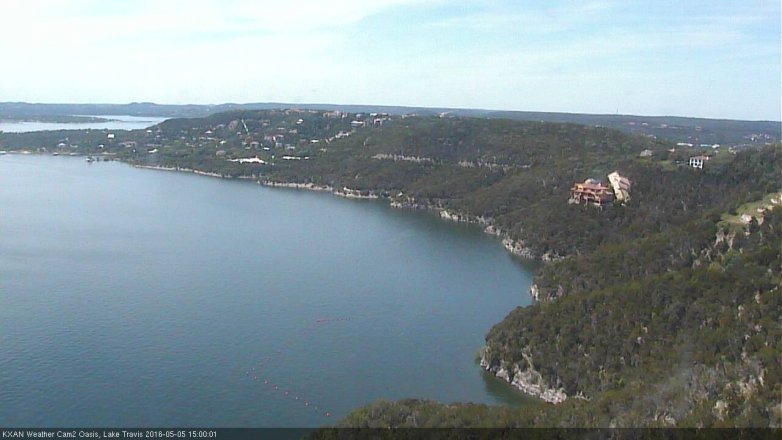 Lake Travis webcam, May 5, 2016 2:10 PM CT