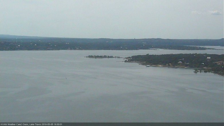Lake Travis webcam, May 5, 2016 3:10 PM CT