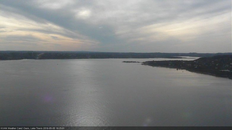 Lake Travis webcam, May 5, 2016 5:45 PM CT
