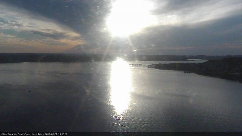 Lake Travis webcam, May 5, 2016 7:00 PM CT